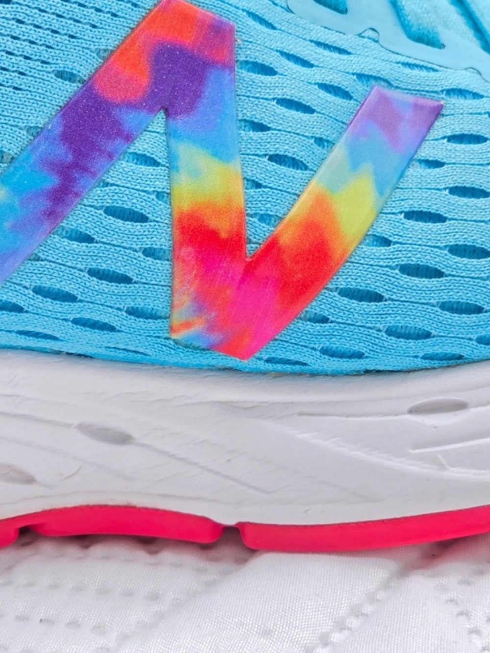 New Balance Shoes 680 v6 Running Womens 9 Blue Tie Dye emblem Style Athletic - Picture 5 of 10